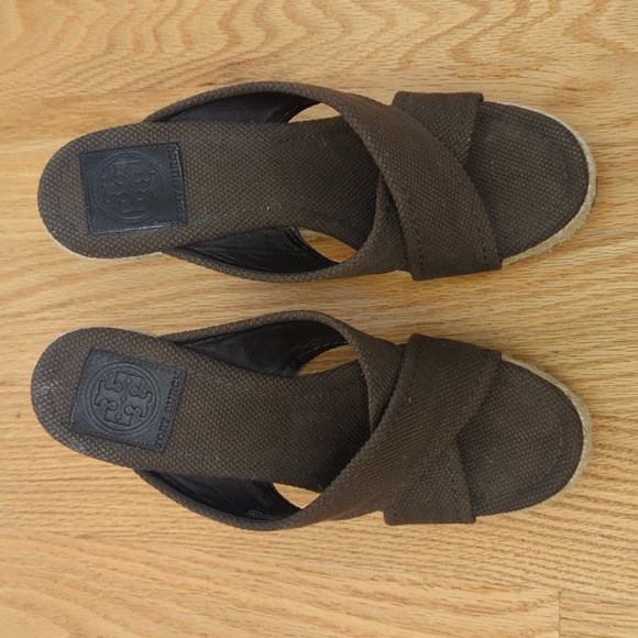 TORY BURCH Kristen Espadrille Wedge Sandals - Picture 6 of 8